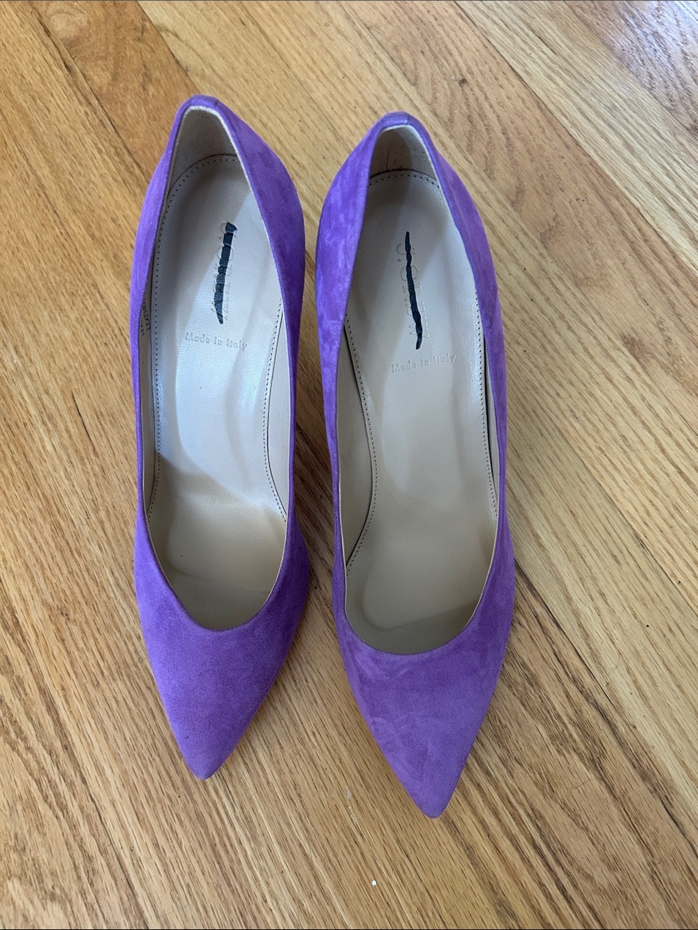 J. Crew Elsie Violet Suede Pointed-Toe Pumps New size 11